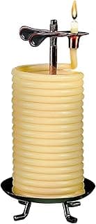 Candle by the Hour 80-Hour Vertical Candle, Eco-friendly Natural Beeswax with Cotton Wick