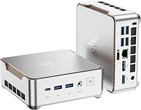 KAMRUI Pinova P2 Mini PC, AMD Ryzen 4300U(Beats 3500U/3200U/N150,Up to 3.7 GHz) Mini Computers, 16GB RAM 512GB SSD Mini Desktop Computers, Triple 4K Display/HDMI+DP+Type-C/WiFi/BT for Home/Business