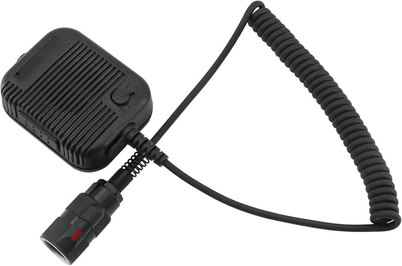 6 Pin PTT Adapter Handheld Microphone Shoulder Speaker Compatible with PRC152/163 Two Way Radio