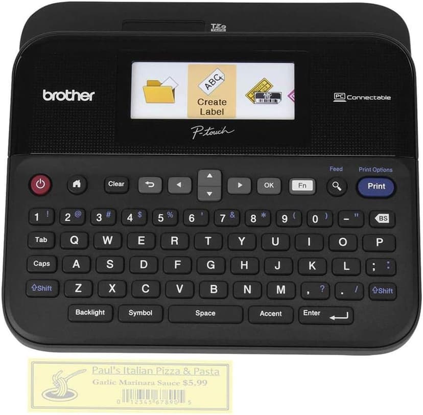 Brother PC-Connectable Label Maker with Color Display - PT-D600
