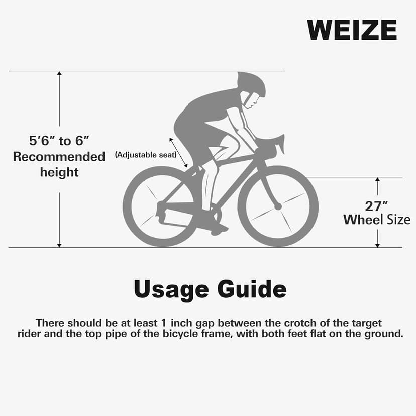 WEIZE Road Bike, 700C Wheel City Commuter Bicycle, 14 Speed Drop Bar, Racing Adult Bike with Caliper Brakes, High-Carbon Steel Hybrid Bikes, Urban Adult Bicycle for Men and Women