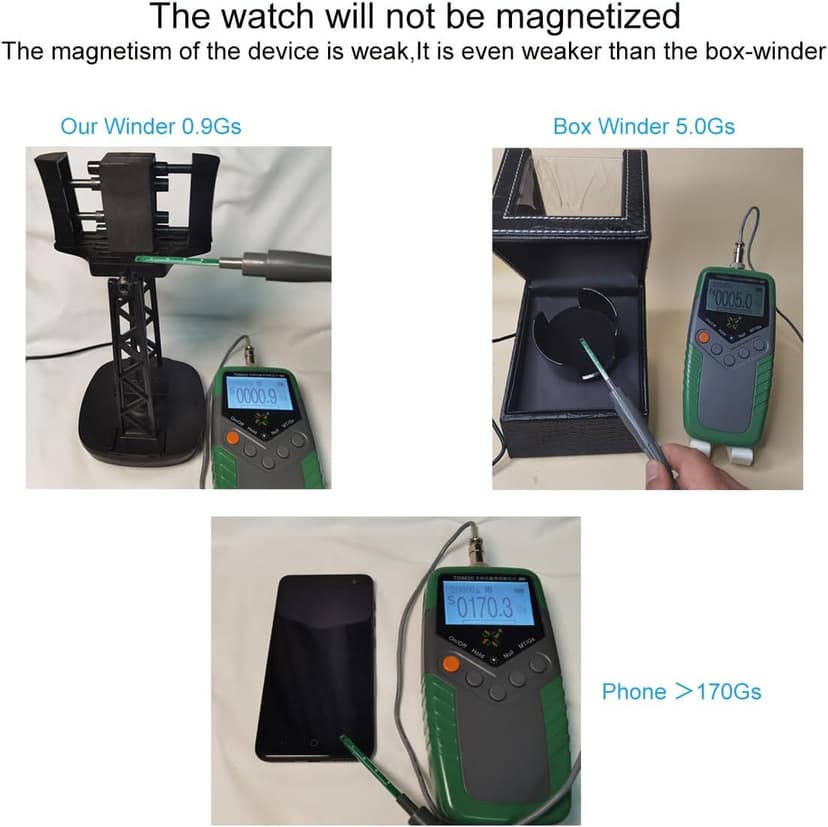 FEICHONGHO Single Watch Winder for Automatic Watches,Timer Shutdown,Adjustable Speed,Self Winding Turner,Rotating Device