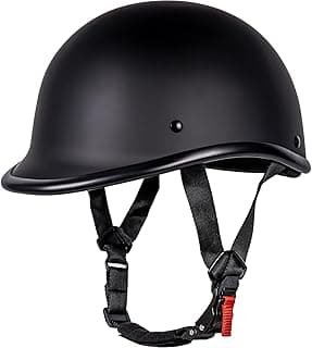 Retro Style Motorcycle Half Helmet - Classic Design Half Motorcycle Helmet, DOT Certified