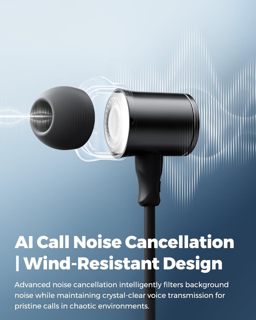 SoundPEATS Q40 HD Sports Neckband Headphones with LDAC Hi-Res Audio & Bluetooth 6.0 Stable Connection, IP67 Waterproof Wireless Earbuds, 20H Playtime for Running Gym, Fast Charge, Dual Pairing