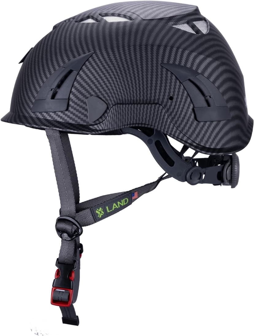 Land Helmets ClimbPro Helmet EN 12492 Vented for Rock Climbing – Durable, Lightweight Shell, Adjustable Chin Strap, Perfect for Outdoor Adventure with Universal Accessory Slots