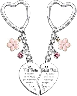 Bestie Gifts Friendship Keychain Bestie Birthday Gifts for Women Friendship Gift for Besties Bff Gift for Women Girls Friends Bff Stuff for Besties Christmas Presents for Her Matching Key Ring