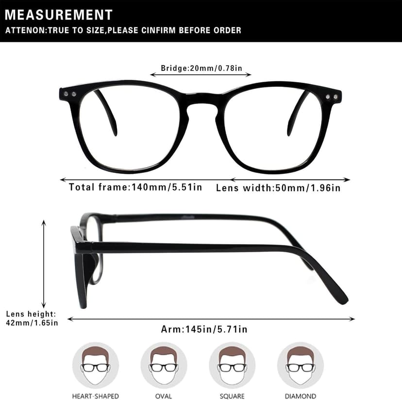 Henotin 3-Pack Blue Light Blocking Reading Glasses,Spring Hinge Computer Readers for Men Women,Anti UV Ray Filter Eyeglasses (3 Mixed Color, 2.75)