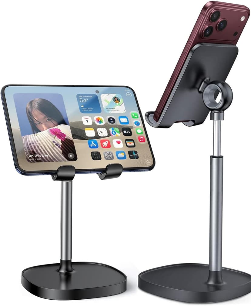 Office Gifts for Women, iPhone Stand, Gadgets for Men, Office Decor, Gaming Desk Accessories for Samsung Fold 8, Switch, iPad LISEN Cell Phone Stand Phone Holder for Desk, Office Decor Gadgets for Men B07Z82895W