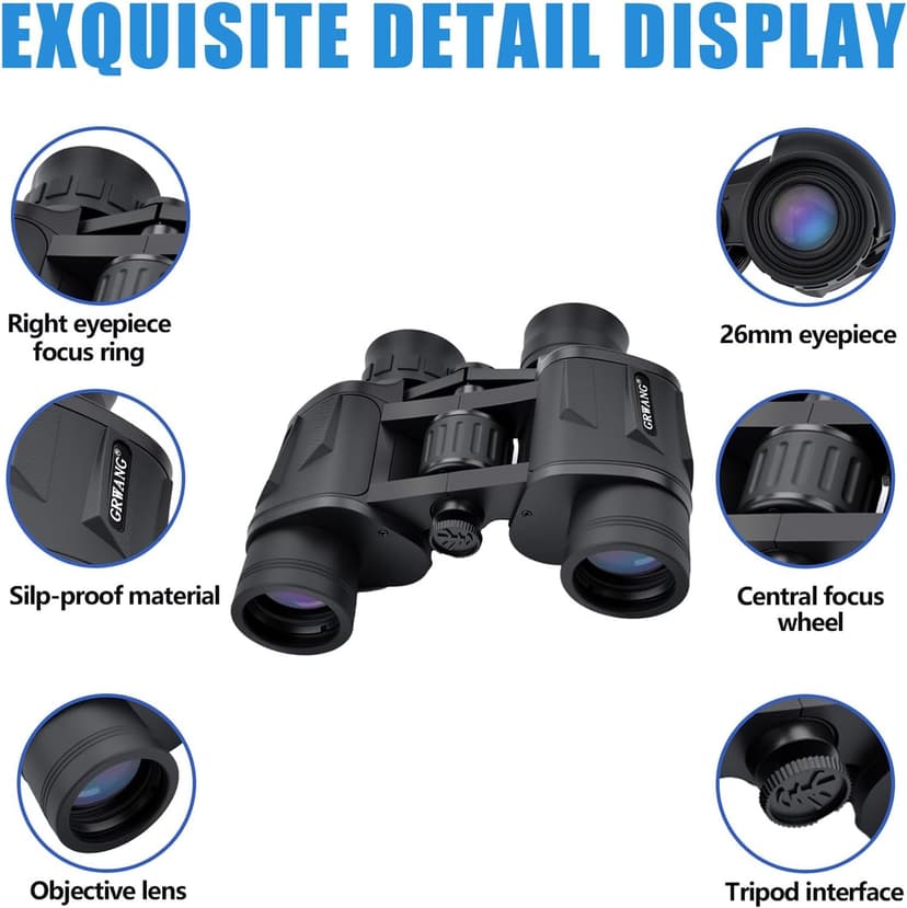 10x40 Professional HD Binoculars for Adults & Youth,Shock Proof Binocular with BAK4 FMC Lens, Large View & Waterproof Binoculars Perfect for Bird Watching,Hunting,Camping,Travel,Sports,Black