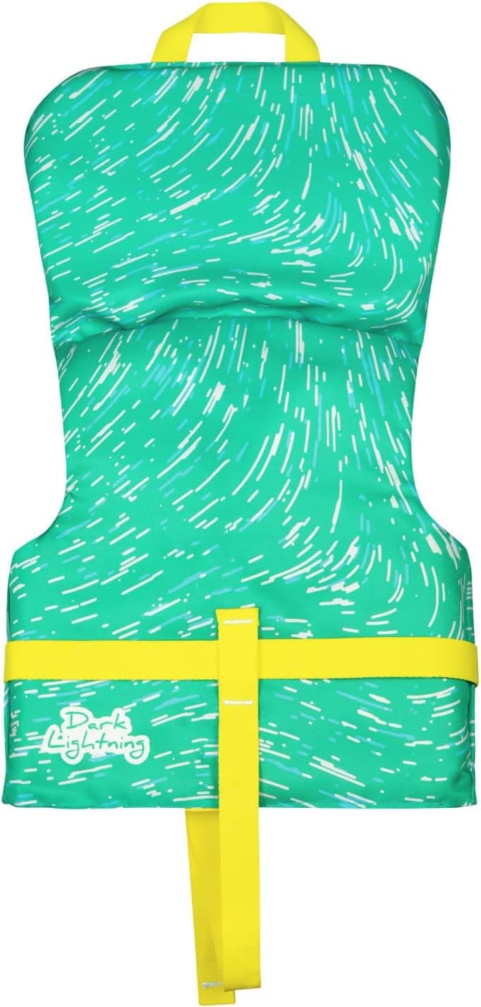 Dark Lightning USCG Approved Infant Life Jacket 0-30 lbs, Toddler Swim Vest and Baby Life Vest for 1-3 Years, 20-30 lbs, Headrest, Leg Strap and Grab Handle