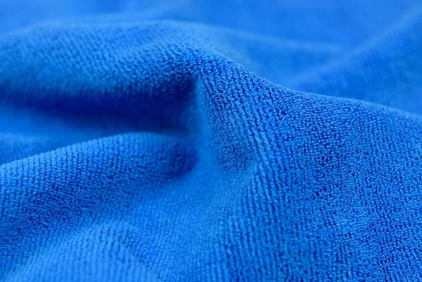 CARCAREZ Premium Microfiber Detailing Towels, 340 GSM Lint Free Car Buffing Waxing Polishing Drying Towel, Pack of 6 (Blue)