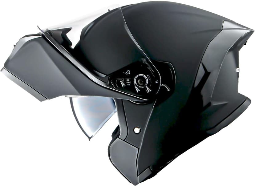 1Storm New Motorcycle Bike Modular Full Face Helmet Dual Visor Sun Shield: NOLED-X90 Matt Black