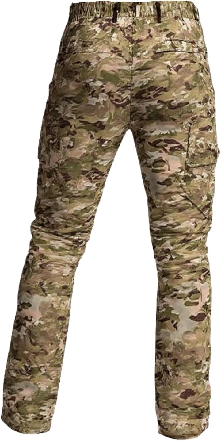 Generic Mens Cargo Work Pants Ripstop Tactical Pant with Multi Pockets Outdoor Water Resistant Hiking Woking Construction Trousers