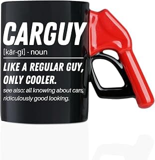 400ml Cup, Gift for Car Lovers, Car Enthusiast Car Guy Gifts For Men, Him, 13.5oz Refueling Ceramic Coffee Mug - Noun B0CLD1KKMS