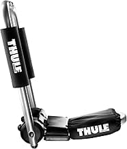 Thule HullaPort Pro - Rooftop Kayak Carrier - Foldable J-Cradle - 75lb Load Capacity - Includes 2 Bow & Stern tie Downs & 2 Straps - Fits Most roof Racks