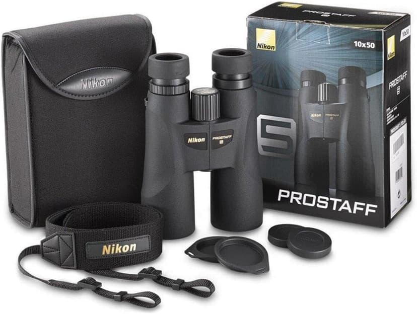 Nikon PROSTAFF 5 10x50mm Binoculars - High-Definition Multilayer-Coated Optics, Waterproof Fogproof Lightweight Outdoor Binoculars for Birdwatching, Hiking, Nature Observation (7572)
