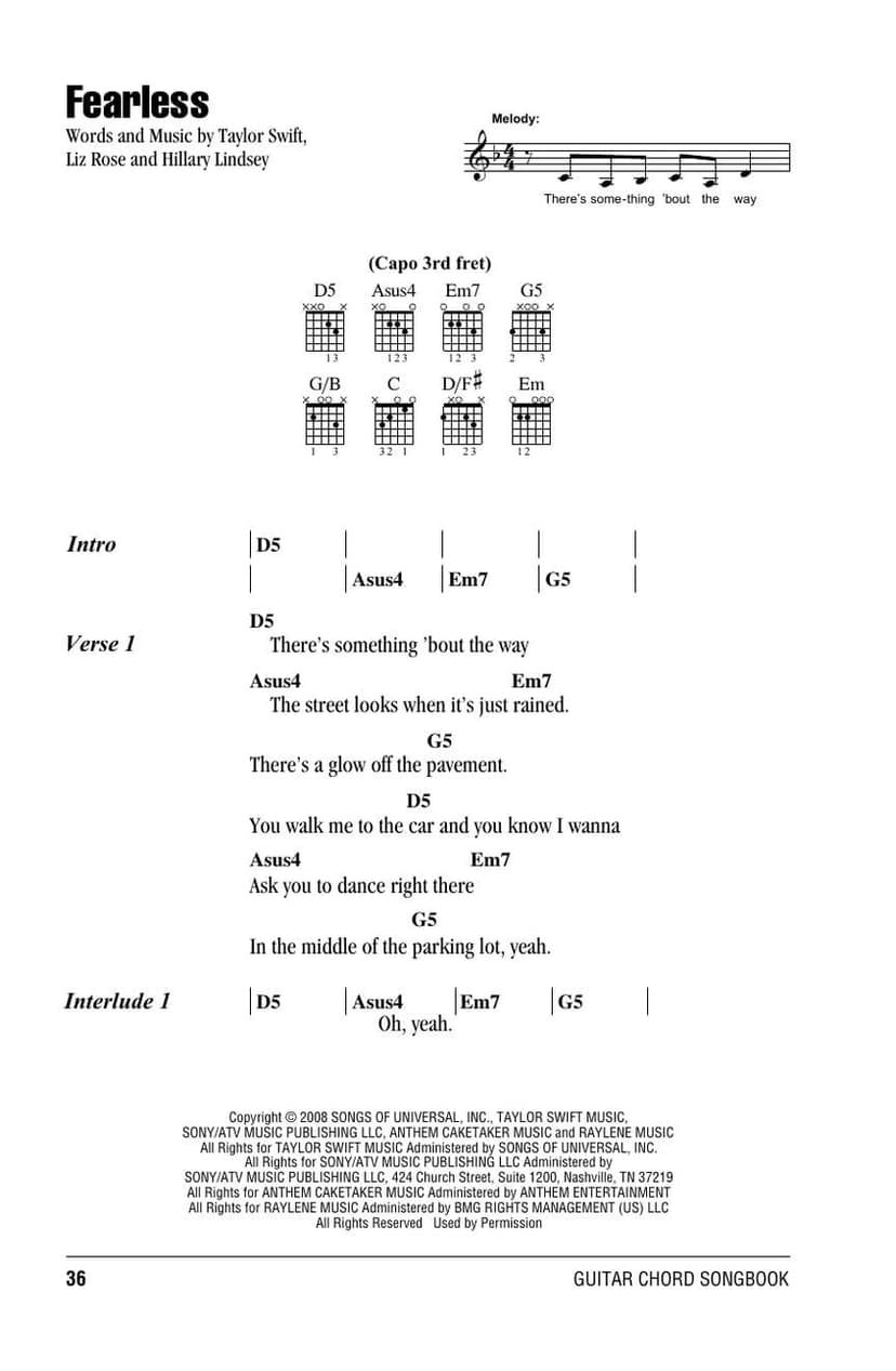 Taylor Swift Guitar Chord Songbook | 3rd Edition with 44 Songs, Lyrics and Chord Diagrams | Play Love Story, Shake It Off and You Belong with Me | Sheet Music for Guitarists