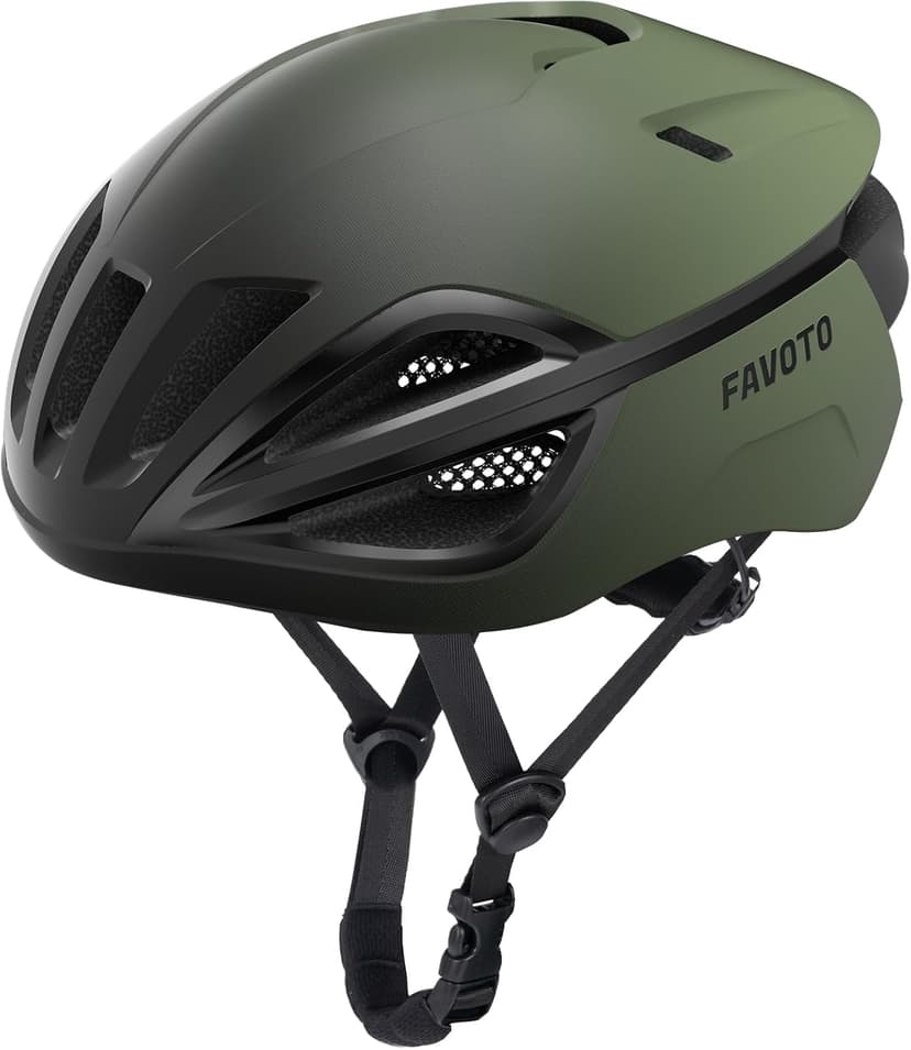 Favoto Adult Bike Helmet for Men & Women, Lightweight Cycling Helmet with Adjustable Fit, Sleek Streamlined Design, Road Commuter & Mountain Riding