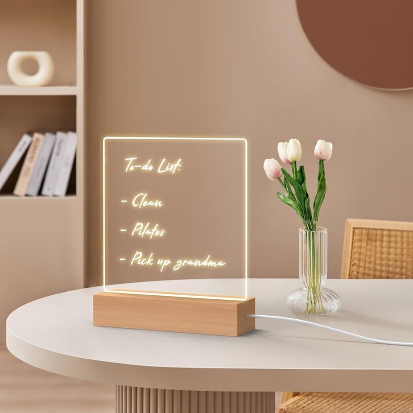 Gifts for Women Men Girls-Personalized DIY Night Light Message Board with Erasable Pen,Room/Home/Office Décor,Best Gift for Mother's Day/Father'sday/Birthday/Wedding/Anniversary