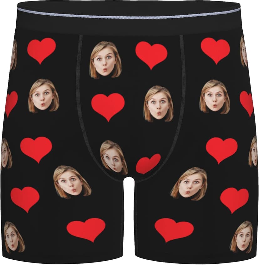 Personalized Boxers for Christmas Birthday Gifts Custom Boxers for Woman Men Husband Boyfriend B0DS4D9C7K