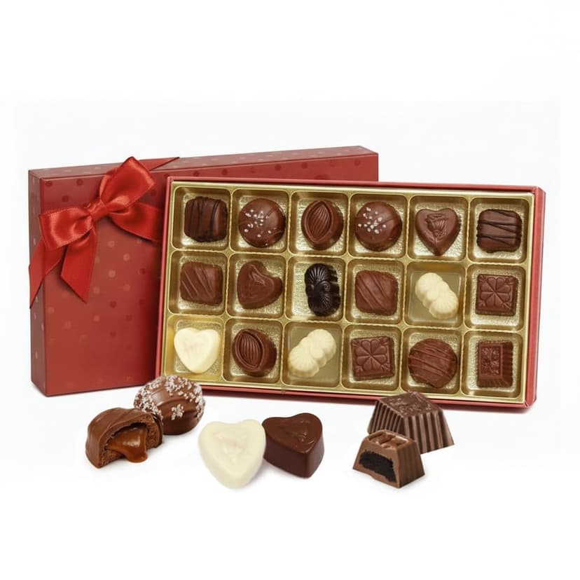 Luxury Milk Chocolate Truffles Gift Box, 18-Piece Assorted Belgian-Style Chocolates, Mother’s Day Gift For Mom, Date Night Desserts, Birthdays And Anniversaries B0FSQWWTV7