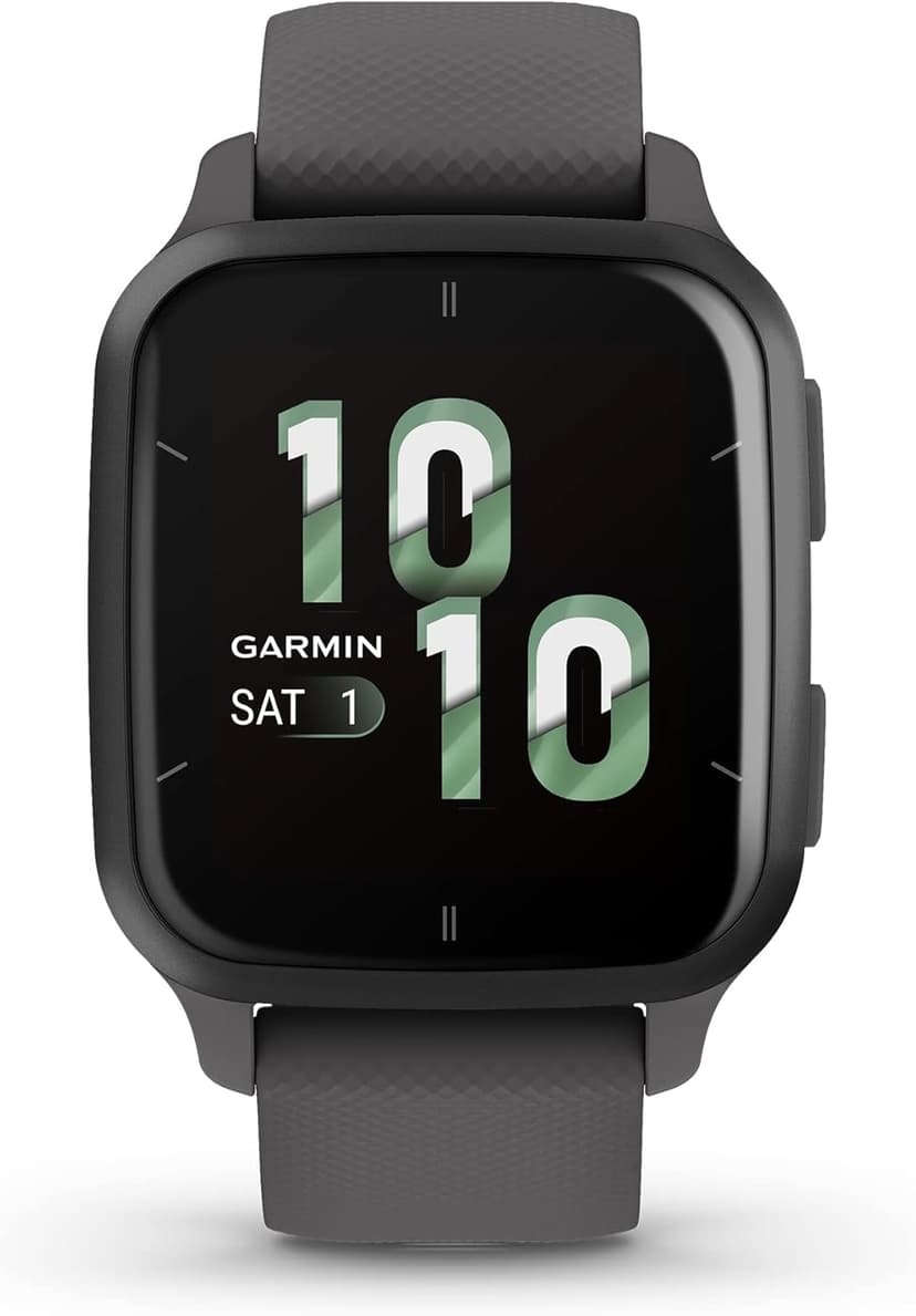 Garmin Venu® Sq 2 GPS Smartwatch - AMOLED Display, All-Day Health Monitoring, Long Battery Life, Activity & Heart Rate Tracker, Slate and Shadow Gray