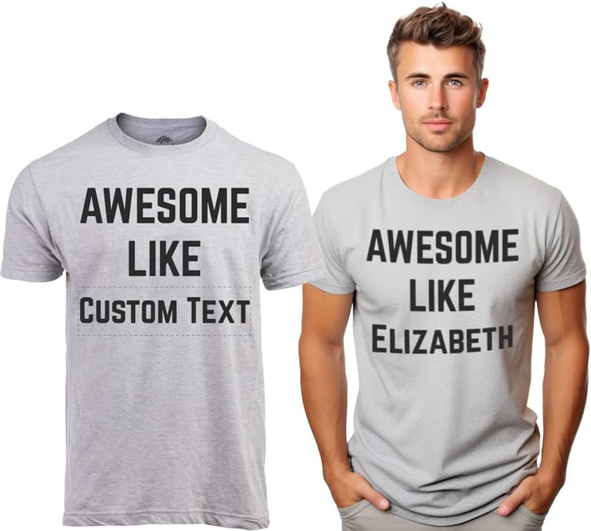 Awesome Like My Daughter | Funny Tee Shirt, Sarcastic Saying Humor Dad Joke T-Shirt for Father Grandpa Daddy B0B9ZTP9F7