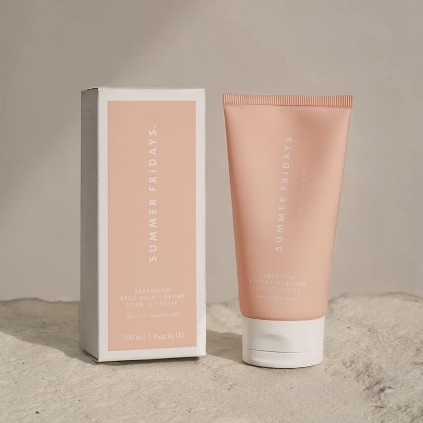 Summer Fridays Babymoon Belly Balm - Nourishing Balm + Body Moisturizer Enriched with Calendula Oil + Vitamin E to Help Reduce the Appearance of Stretch Marks and Dry Skin (5 Fl Oz) B09S2K1R7X