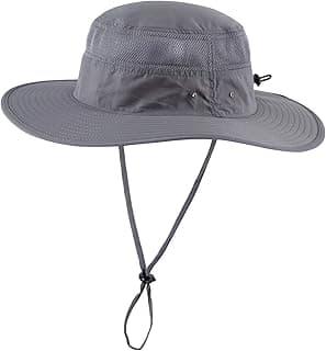 Home Prefer UPF 50+ Men's Sun Hat Wide Brim Bucket Hat UV Protection Hat for Mens Womens Beach Safari Gardening Golf Fishing