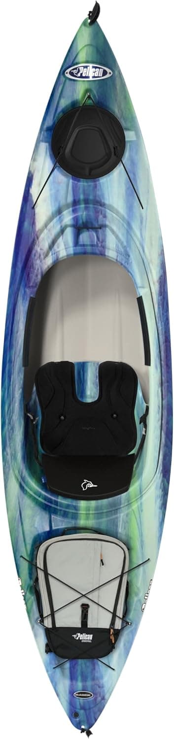 Pelican Argo 100X EXO - Recreational Sit in Kayak - Lightweight Patented Ram-X™ Material - Ergobreeze™ Seating System - 10 ft