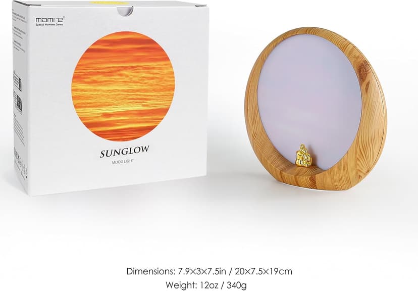 mamre Golden Sunset Lamp Gifts Idea Anniversary Valentine’s Birthday Mother's Day Gifts Home Decoration Unique Table Lamp Gift