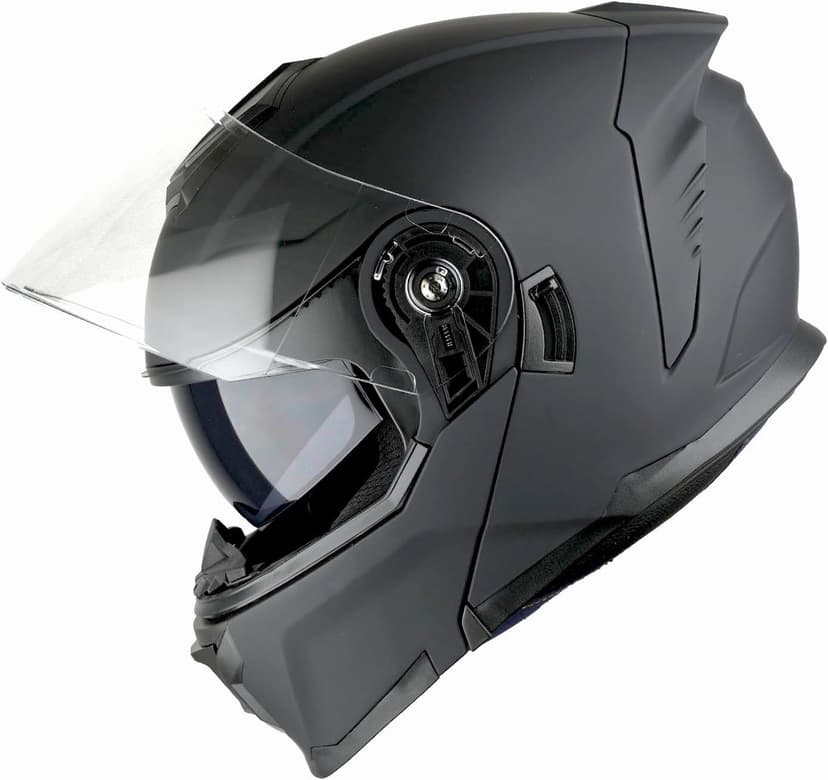 1Storm Motorcycle Street Bike Modular/Flip up Dual Visor Sun Shield Full Face Helmet HJK920