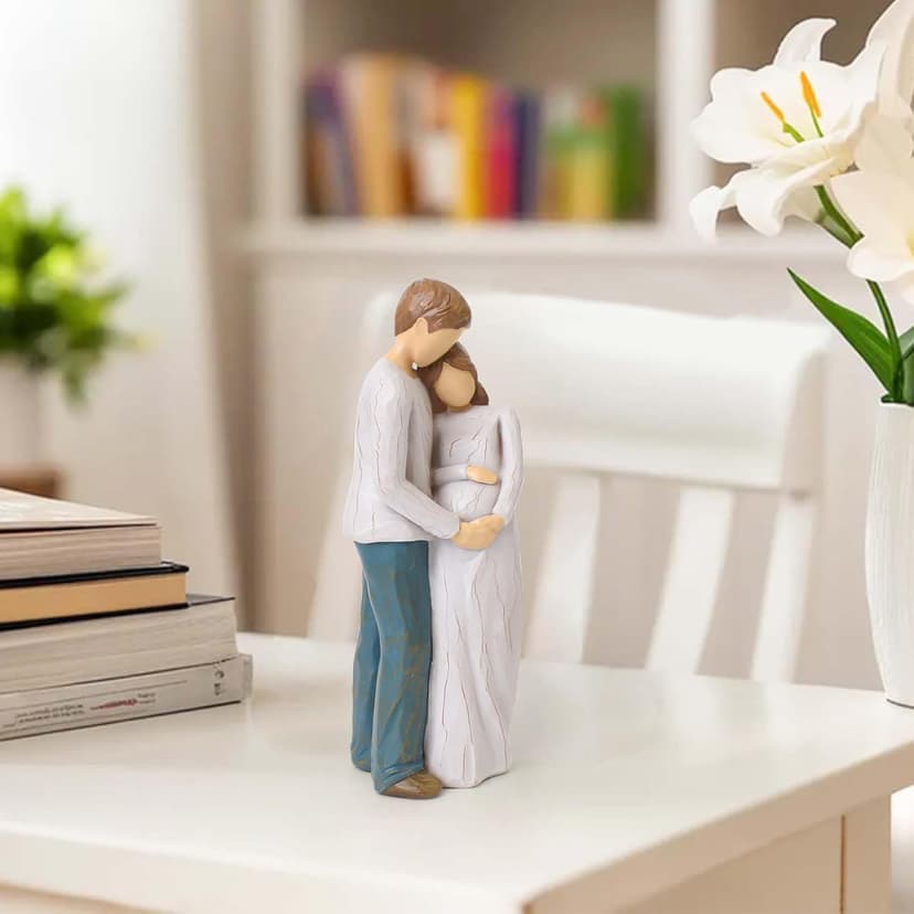 Sculpted Hand-Painted Pregnant figurine Pregnancy Gifts for Expecting Mom, Gender Reveal Gifts, Mom to Be Gift B0FMXRR8Z8