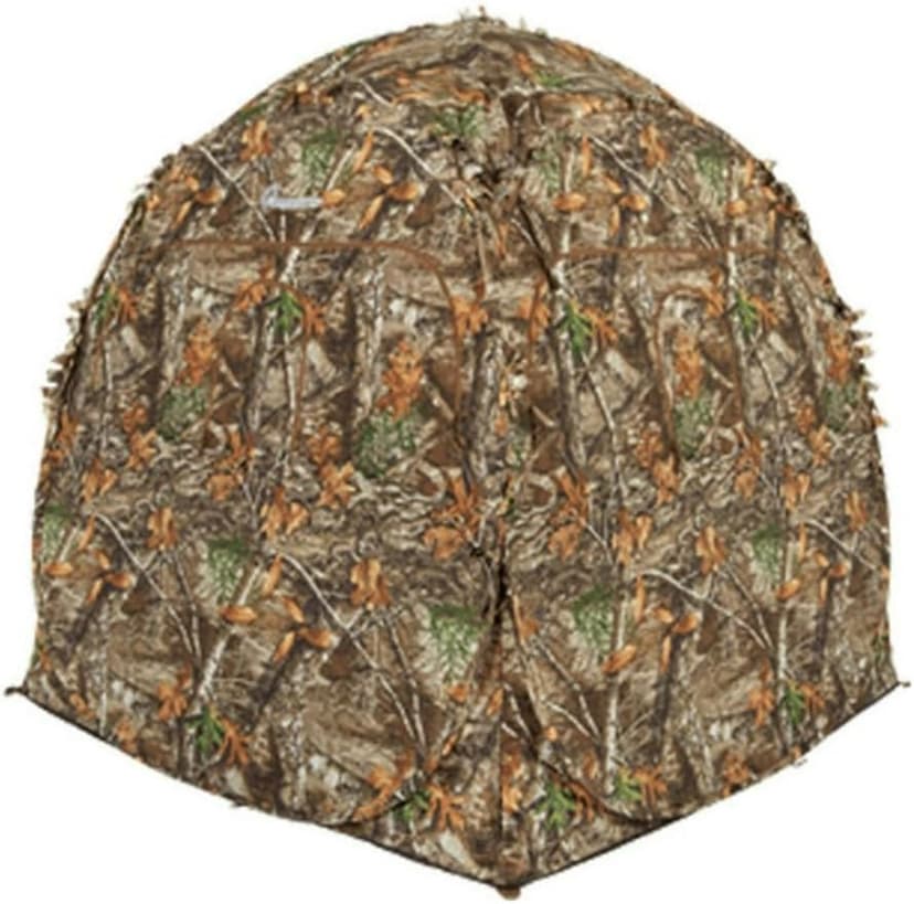 Ameristep Outhouse Lightweight Durable Hunting Spring Steel Mossy Oak Break-Up Country Ground Blind - 1 Hunter Concealment - Easy Setup & Takedown