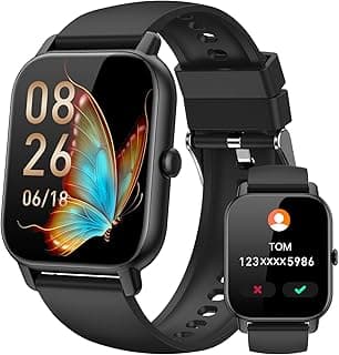 Smart Watches for Men Women(Answer/Make Call), 1.85 inch HD Fitness Tracker Watch with Activity Counter/ Sleep Monitor/ 110+ Sports Modes, IP68 Waterproof Smart Watch for Android iPhone iOS Compatible