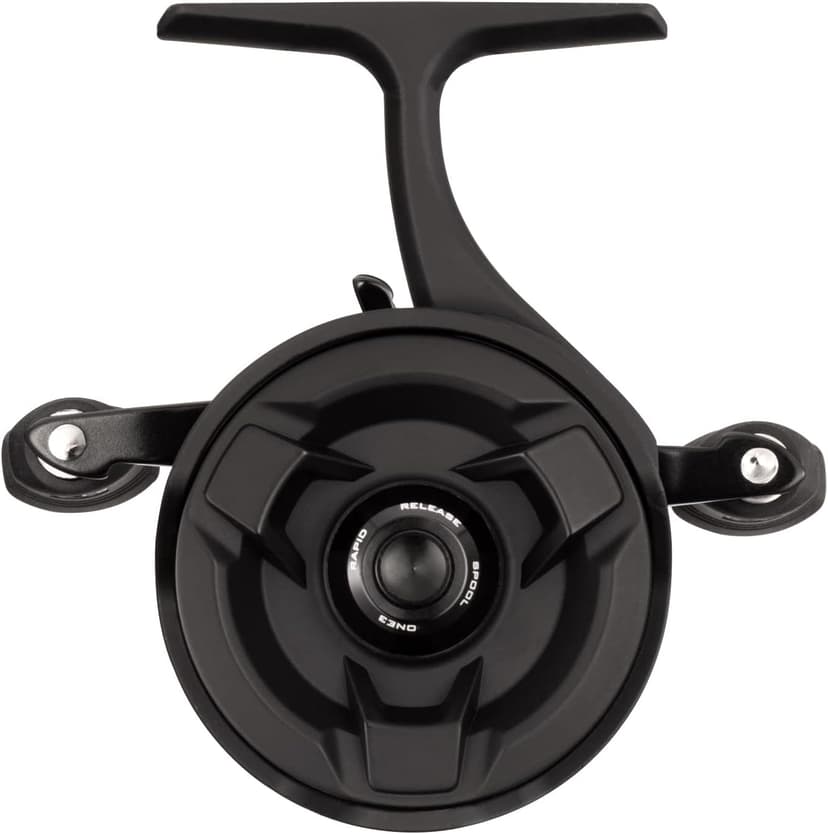 13 Fishing - Descent - Inline Ice Fishing Reel - 2.7:1 Gear Ratio - Right Hand Retrieve (Gen 2) - D2-2.7-RH, Black