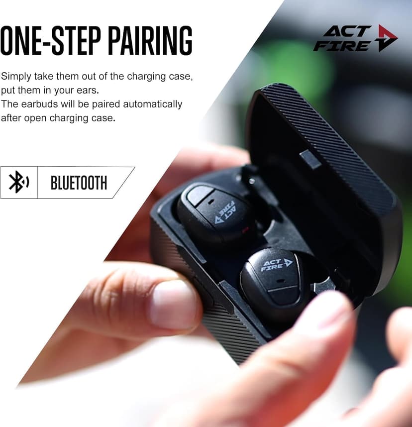 Bluetooth Shooting Ear Protection Earplugs, Electronic Hearing Protection, Shooting Ear Buds for Noise Reduction, Ear Protection for Gun Range