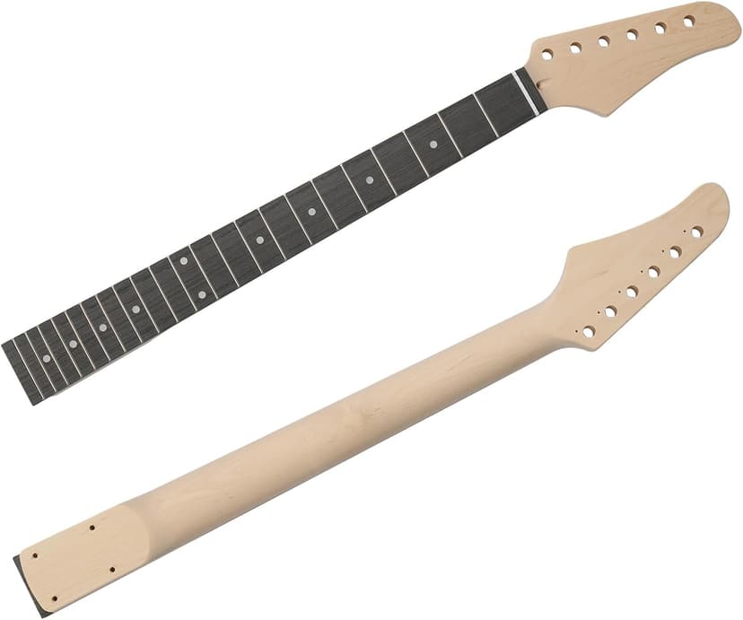 Ktaxon DIY Electric Guitar Kit with Mahogany Body, Full Size 6-String Electric Guitar Kits W/Maple Neck, Shoulder Strap, SSS Pickups, All Accessories Included, Wood Color (KST)