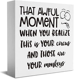 Funny Boss Gifts for Women Men, Gag Gifts Office Sign, Appreciation Gifts for Manager Coworker Employee Decor Funny Home Office Desk Decor Boss Day Gifts 5 X 5 Inch