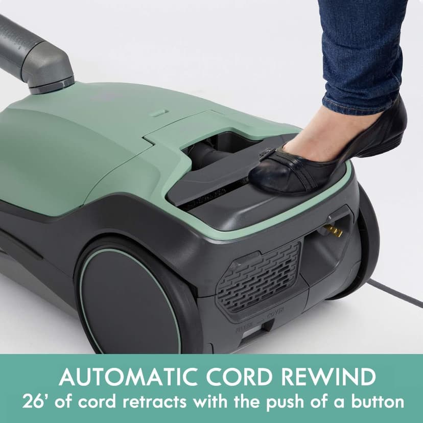 Kenmore BC2005 Pet Friendly Lightweight Bagged Canister Vacuum Cleaner with Extended Telescoping Wand, HEPA Filter, Retractable Cord, and 2 Cleaning Tools