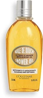 L'OCCITANE Cleansing & Softening Almond Shower Oil, Body Wash & Shaving Base Purifies & Smooths Without Drying Skin, Milky Lather, Nourishing Skincare