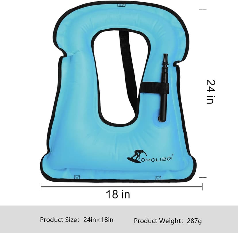 Snorkel Vest for Adults, Inflatable Swim Vest Jackets for Women/Men,Swimming Vests for Kayaking, Paddle Boarding, Fishing, Surfing, Snorkel, Watersports, Rafting