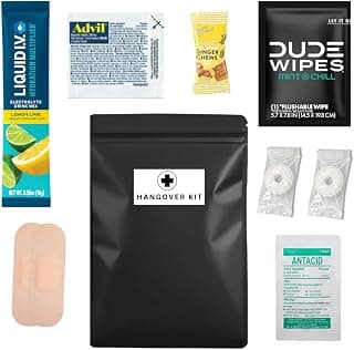 5 Pre-Filled After Party Kits for Bachelor Party Favors, 21st Birthday Gift, Wedding Favors, Guys Trips, Cruises & Celebrations | 9 Piece After Party Supplies & Bag (5 Kits) B0G4HFYVZH