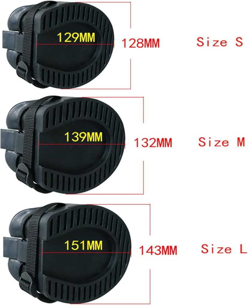 Esquirla Horse Hoof Boots Sturdy Comfortable Protective Cover Equine Hoof Protector Horses Protection Rubber for Riding Training Equestrian Supplies, L