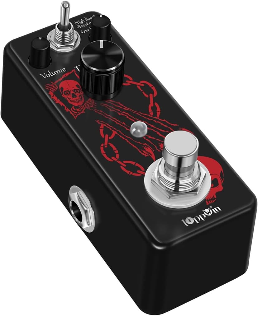 IOppWin HOLY WAR Heavy Metal Distortion Pedal - 3 Mode (Lo/Hi Boost) True Bypass, Mini Metal Casing, Guitar Effects Pedal