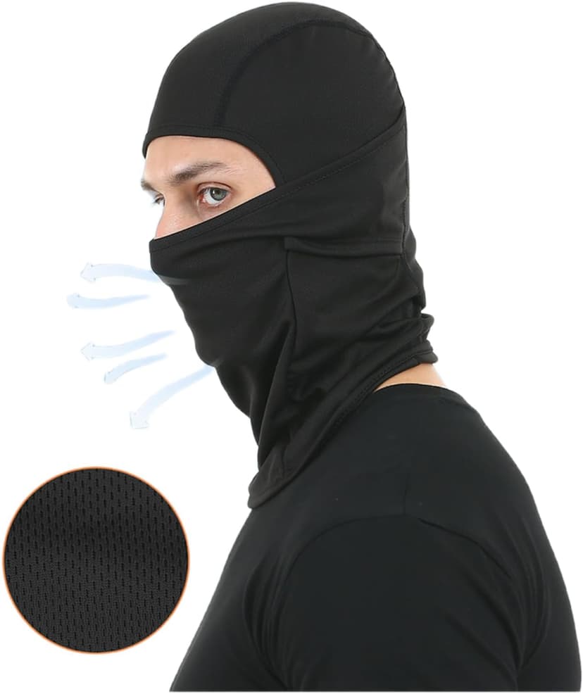 Ligart 4 Pieces Balaclava Mask Sun Protection Hood Face Cover Full Head Mask for Men and Women for Hunting Fishing Skiing