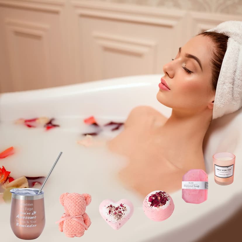 Gifts Basket for Women - Birthday Gifts for Women,Women Gifts Set Contains 13 Items Unique Female Gift Ideas,Relaxing Care Package Self Care Gift Box for Women Mom Wife Bestie Sister