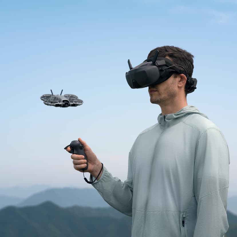 DJI Neo 2 Motion Fly More Combo With RC Motion 3 & Goggles N3, Stable Transmission With Digital Transceiver, 4K Drone for Beginners, FPV Flying, 3 Batteries