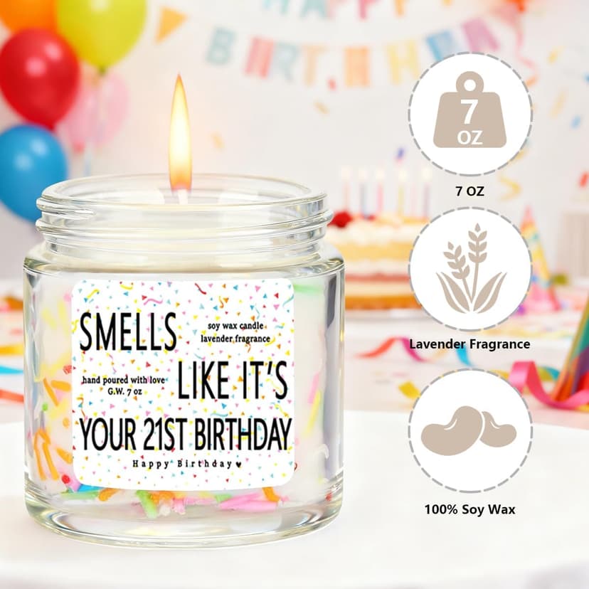 21st Birthday Gifts for Her Him 21 Year Old 21st Birthday Decorations for Men Wine Bag And Candle Happy Anniversary Party Supplies Decorations - Back in 2005