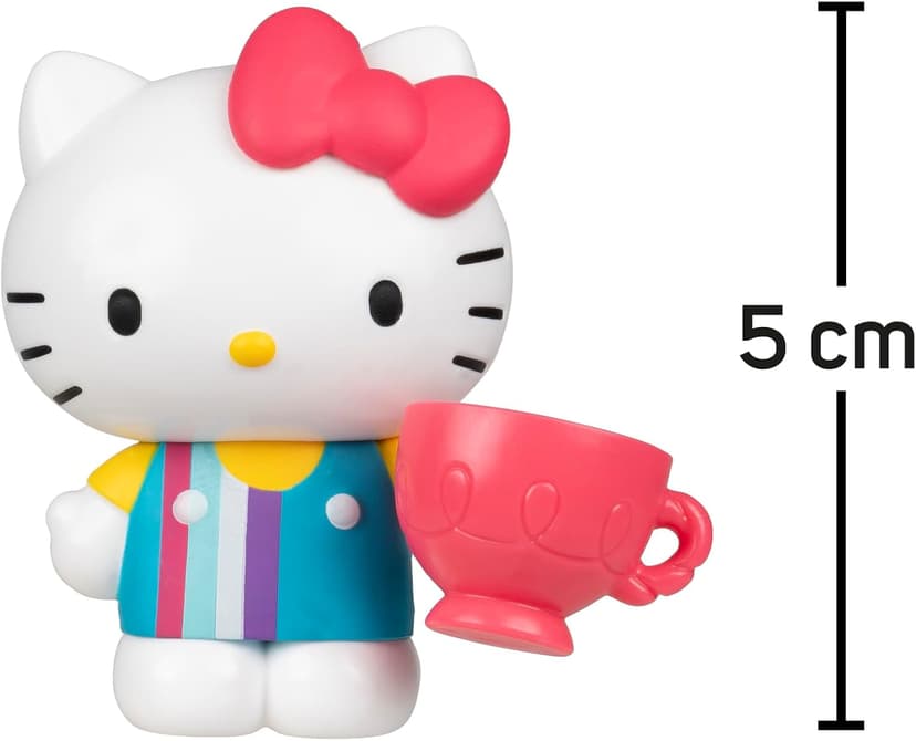 Hello Kitty - Pack of 6 Figures, Accompany Friends Adventures, Different Figures with Unique and Fun Accessories, for Children from 4 Years, Famous (HKT11000) B0DG8TH3QP